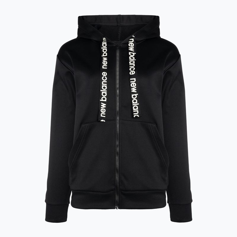 Hanorac de antrenament pentru femei New Balance Relentless Performance Fleece Full Zip gri WJ13174