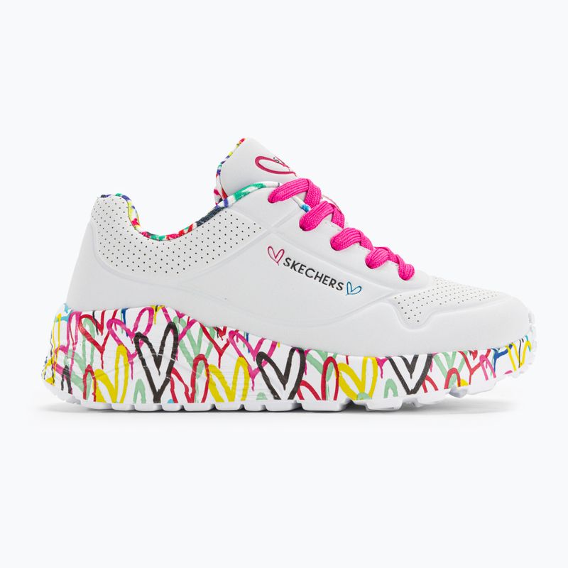 SKECHERS Uno Lite Lovely Luv alb/multi adidași pentru copii 2