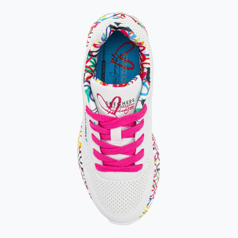 SKECHERS Uno Lite Lovely Luv alb/multi adidași pentru copii 6