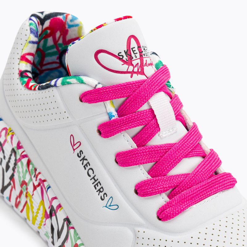 SKECHERS Uno Lite Lovely Luv alb/multi adidași pentru copii 8