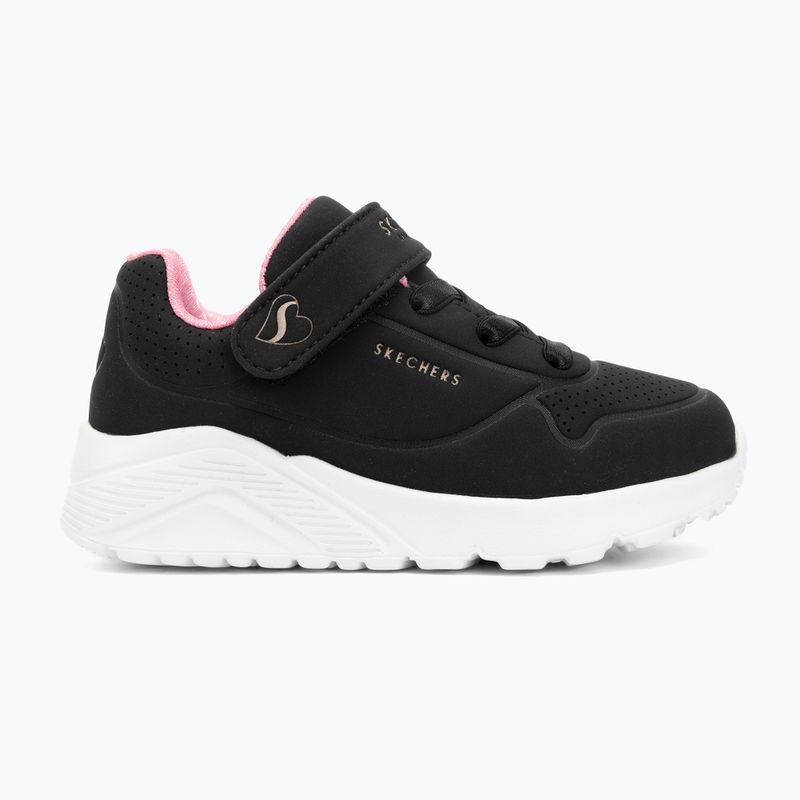 Încălțăminte pentru copii SKECHERS Uno Lite  black/rose gold 2