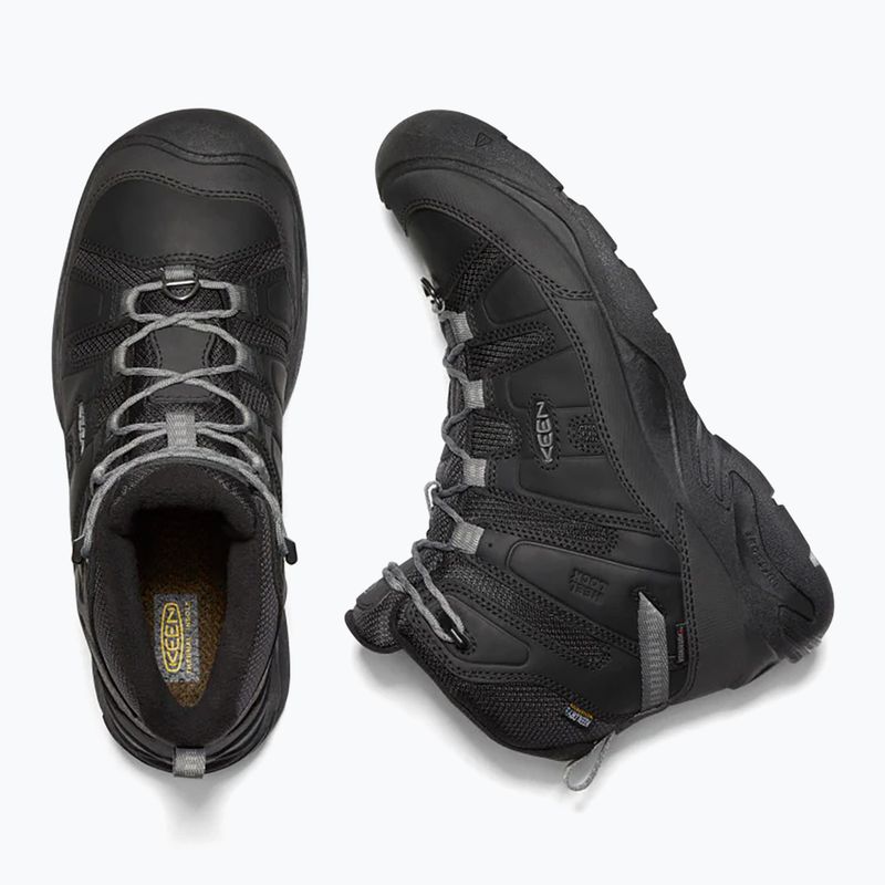 Încălțăminte de drumeție pentru bărbați KEEN Circadia Mid Polar black/steel grey 11