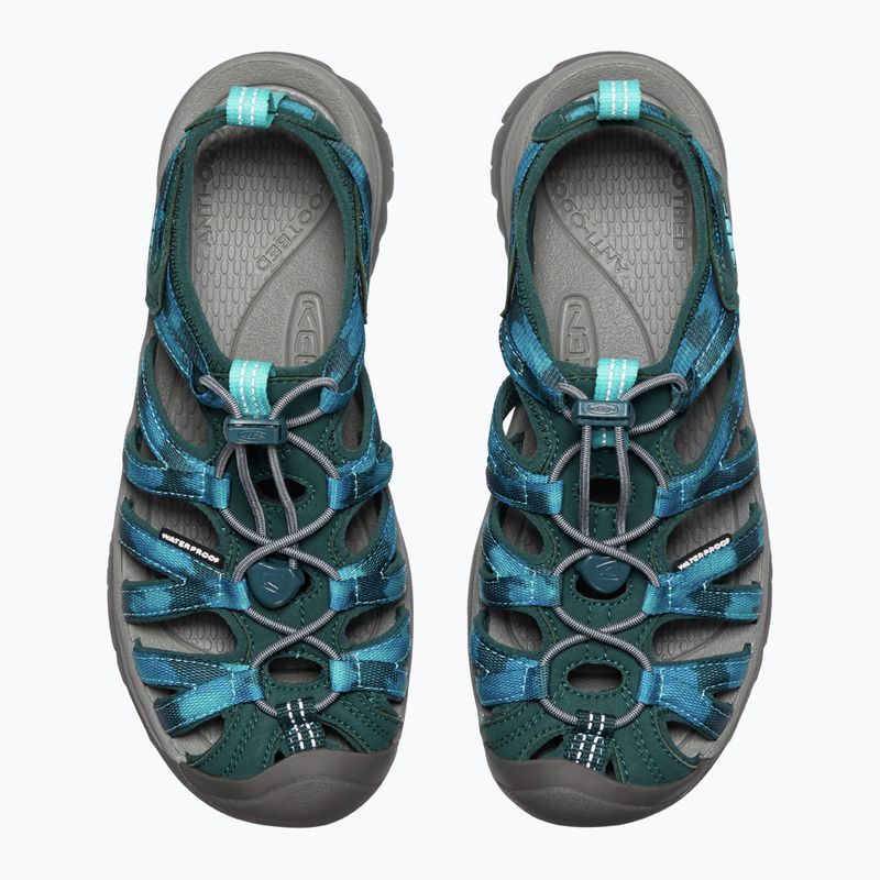 Sandale de trekking pentru femei Keen Whisper Sea Moss albastre 1027362 13