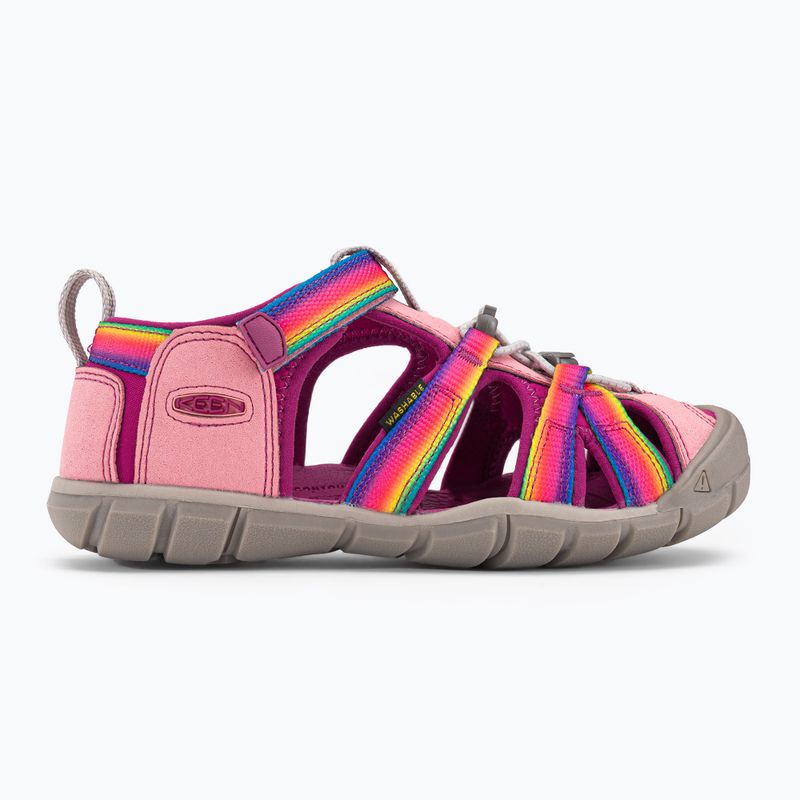 Sandale de trekking pentru copii Keen Seacamp II CNX roz-colorate 1027421 2