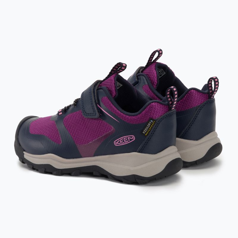 Încălțăminte de drumeții pentru copii KEEN Wanduro Low WP sky captain/charisma 3