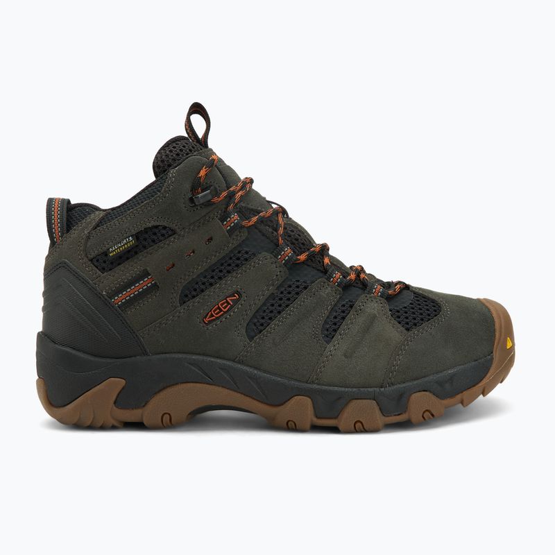 Încălțăminte de trekking pentru bărbați KEEN Headout Mid Waterproof black olive/fossil orange 2