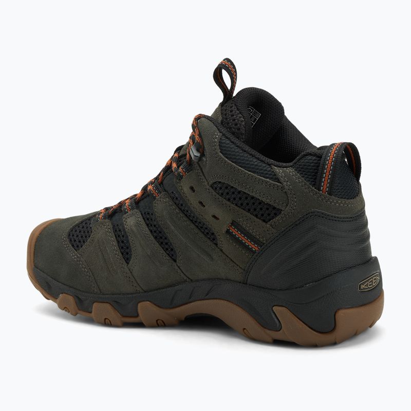 Încălțăminte de trekking pentru bărbați KEEN Headout Mid Waterproof black olive/fossil orange 3