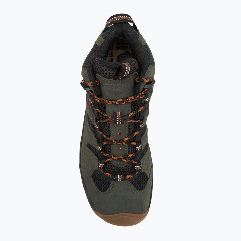 Încălțăminte de trekking pentru bărbați KEEN Headout Mid Waterproof black olive/fossil orange 5