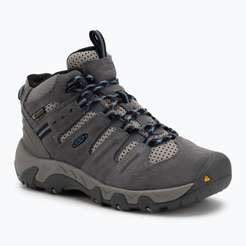 Încălțăminte de trekking pentru femei KEEN Headout Mid Waterproof steel grey/blue heaven