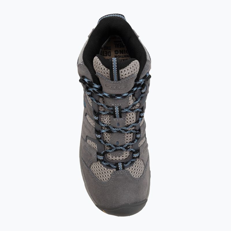Încălțăminte de trekking pentru femei KEEN Headout Mid Waterproof steel grey/blue heaven 5