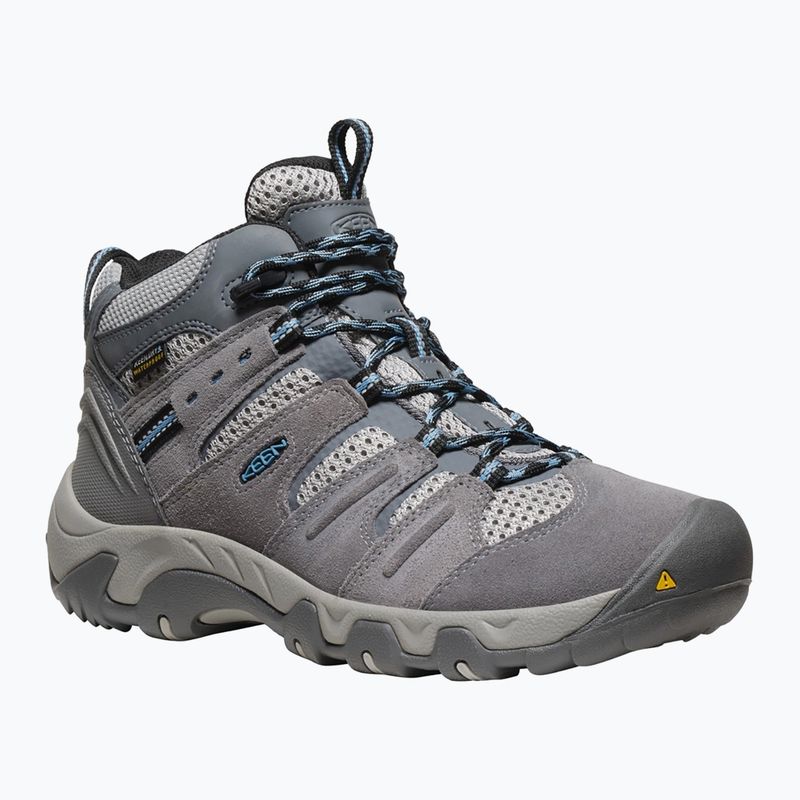 Încălțăminte de trekking pentru femei KEEN Headout Mid Waterproof steel grey/blue heaven 8