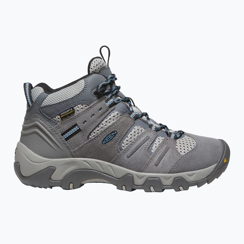Încălțăminte de trekking pentru femei KEEN Headout Mid Waterproof steel grey/blue heaven 9