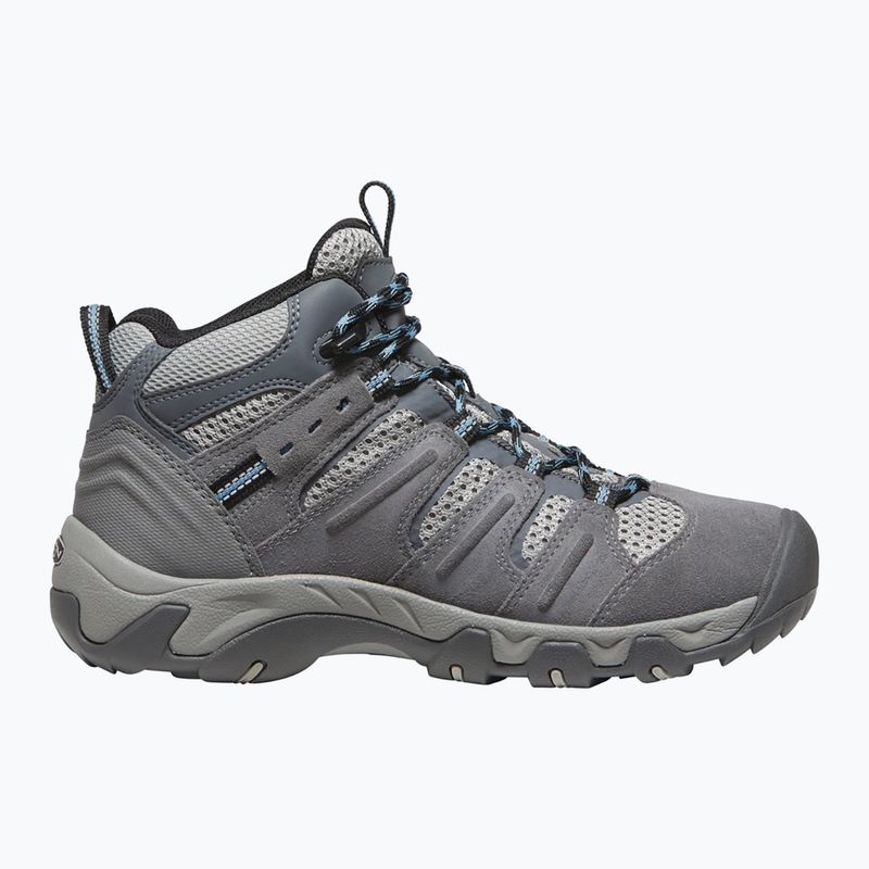 Încălțăminte de trekking pentru femei KEEN Headout Mid Waterproof steel grey/blue heaven 10