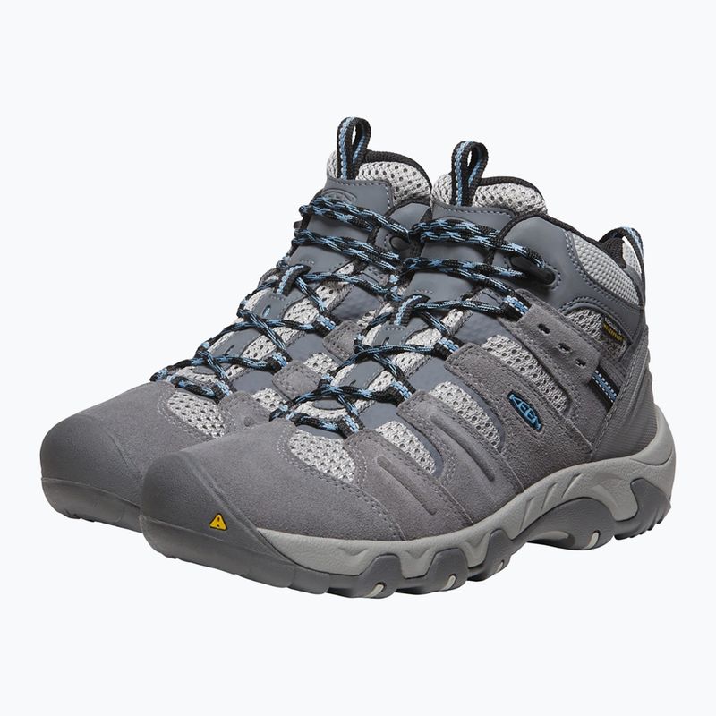 Încălțăminte de trekking pentru femei KEEN Headout Mid Waterproof steel grey/blue heaven 11