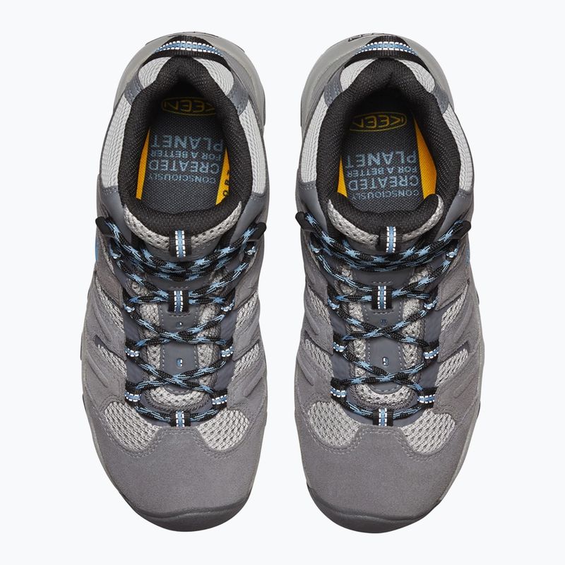 Încălțăminte de trekking pentru femei KEEN Headout Mid Waterproof steel grey/blue heaven 13