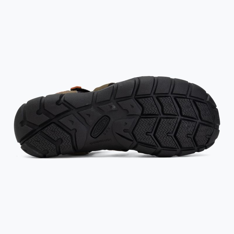 Sandale pentru juniori KEEN Seacamp II CNX dark olive/gold flame 4