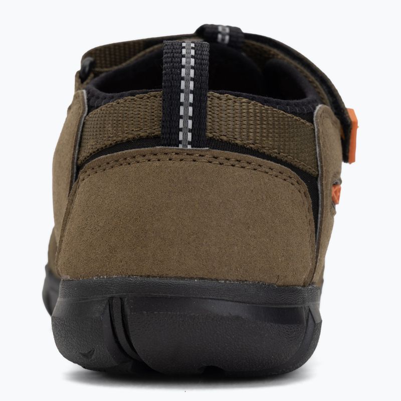 Sandale pentru juniori KEEN Seacamp II CNX dark olive/gold flame 6