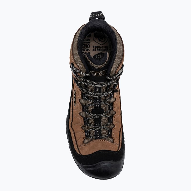 Încălțăminte de trekking pentru bărbați KEEN Targhee IV Mid Wp wide bison /brindle 5