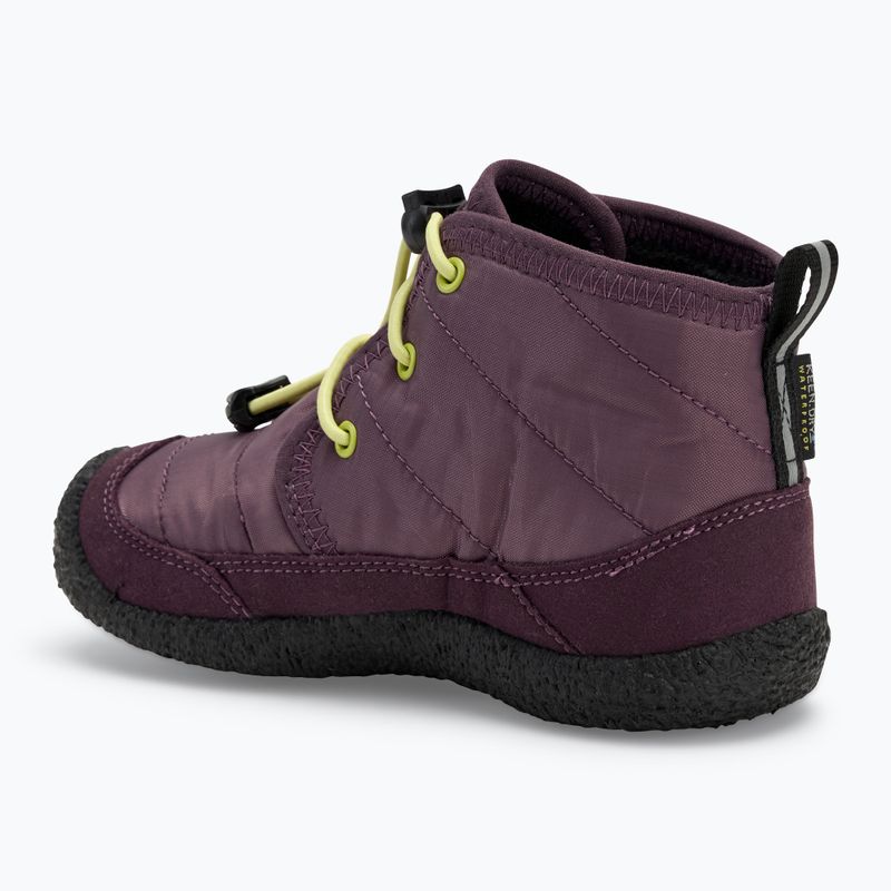 KEEN Howser II Chukka WP pantofi pentru copii plum perfect/daiquiri green 3