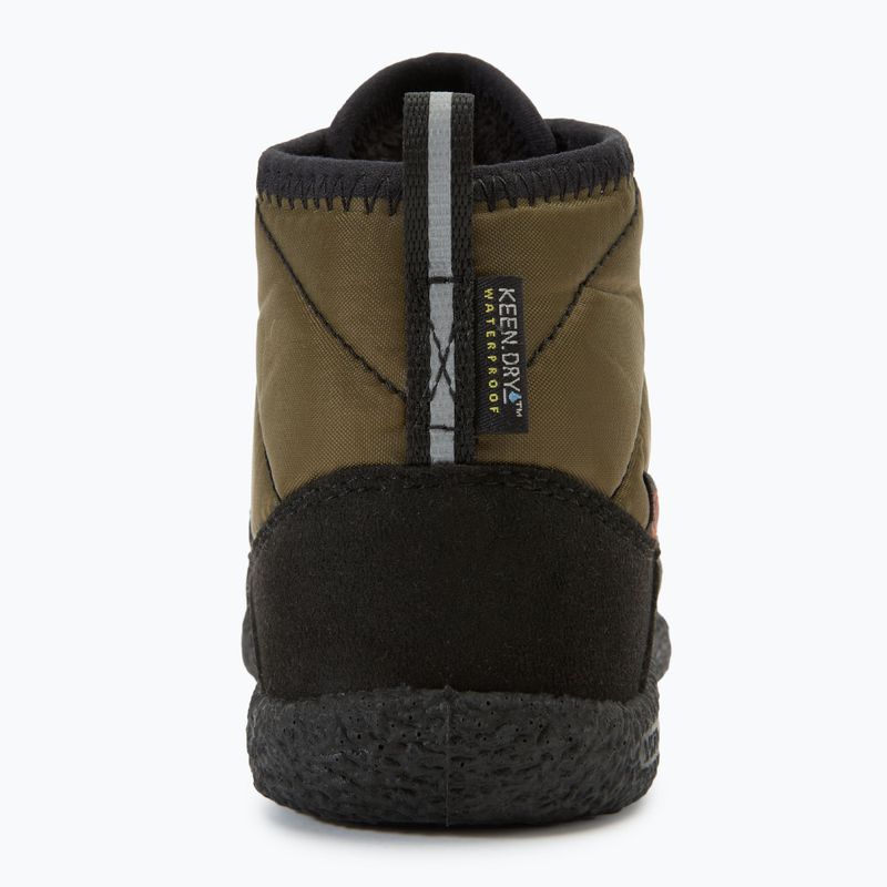 Cizme pentru copii KEEN Howser II Chukka WP dark olive/gold flame 6