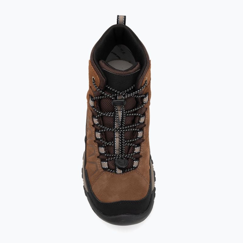 Încălțăminte de trekking pentru copii KEEN Targhee IV Mid Waterproof bison/brindle 5