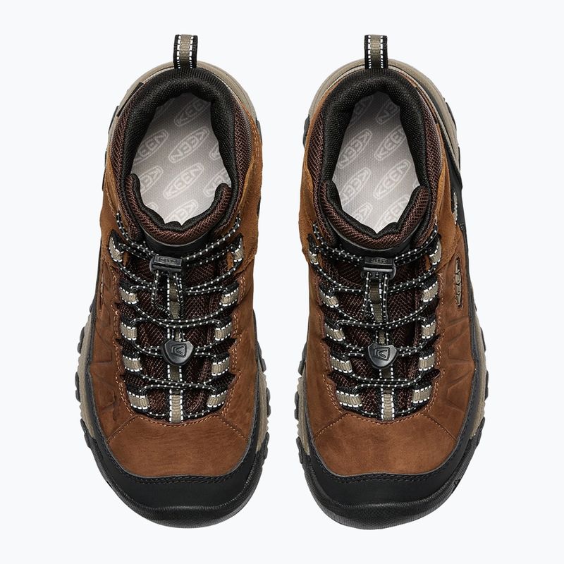 Încălțăminte de trekking pentru copii KEEN Targhee IV Mid Waterproof bison/brindle 10