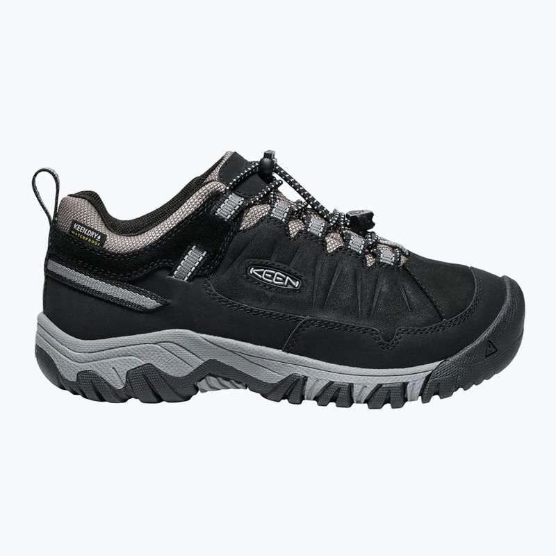 Încălțăminte de trekking pentru copii KEEN Targhee IV Low Waterproof black/steel grey 2