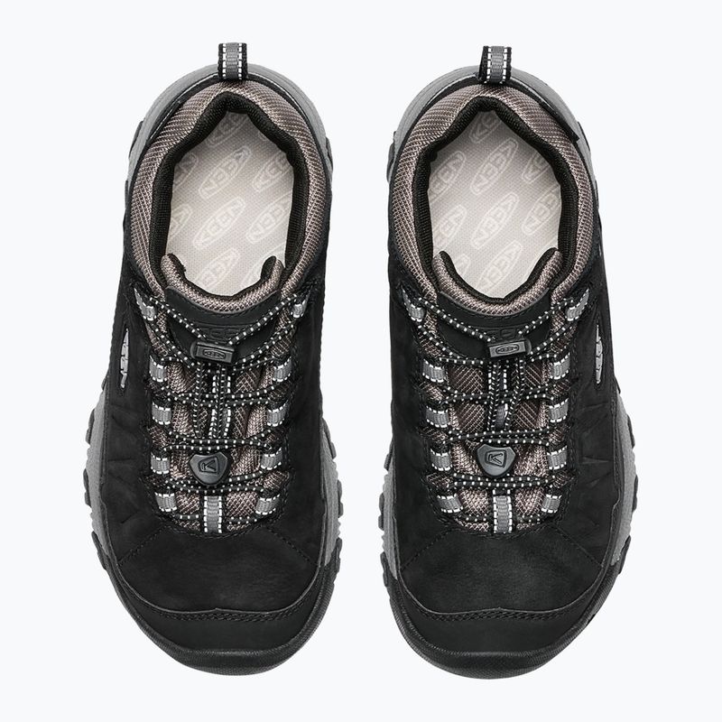 Încălțăminte de trekking pentru copii KEEN Targhee IV Low Waterproof black/steel grey 6