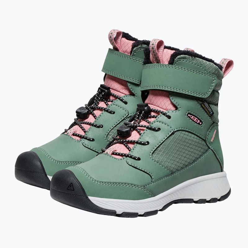 KEEN Skua Winter WP cizme de iarnă pentru copii dark forest/rose elegance 9