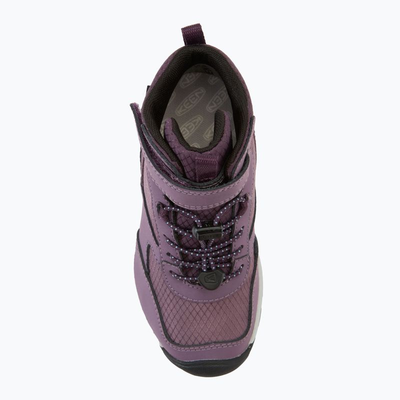 KEEN Skua Mid WP cizme de drumeție pentru copii negru plum/plum perfect 5