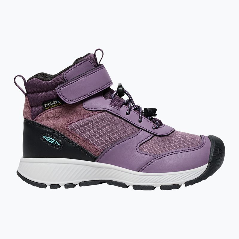 KEEN Skua Mid WP cizme de drumeție pentru copii negru plum/plum perfect 9