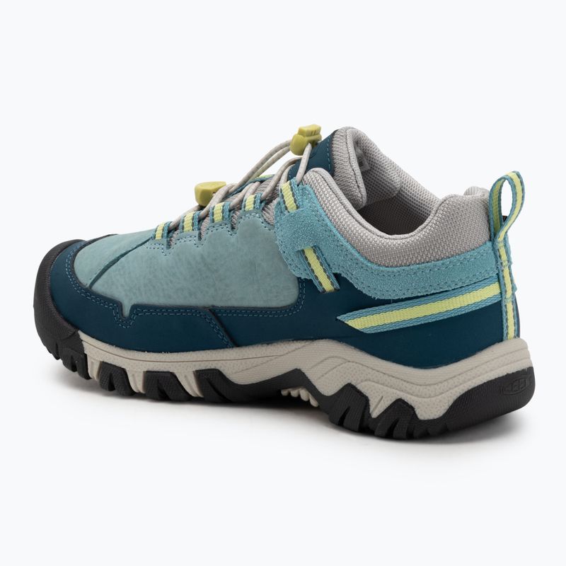 Încălțăminte de trekking pentru copii KEEN Targhee IV Low Waterproof reef waters/daiquiri green 3
