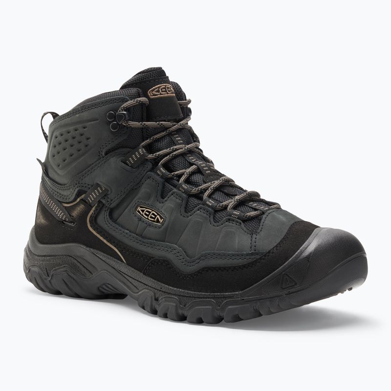 Încălțăminte de trekking pentru bărbați KEEN Targhee IV Mid WP triple black
