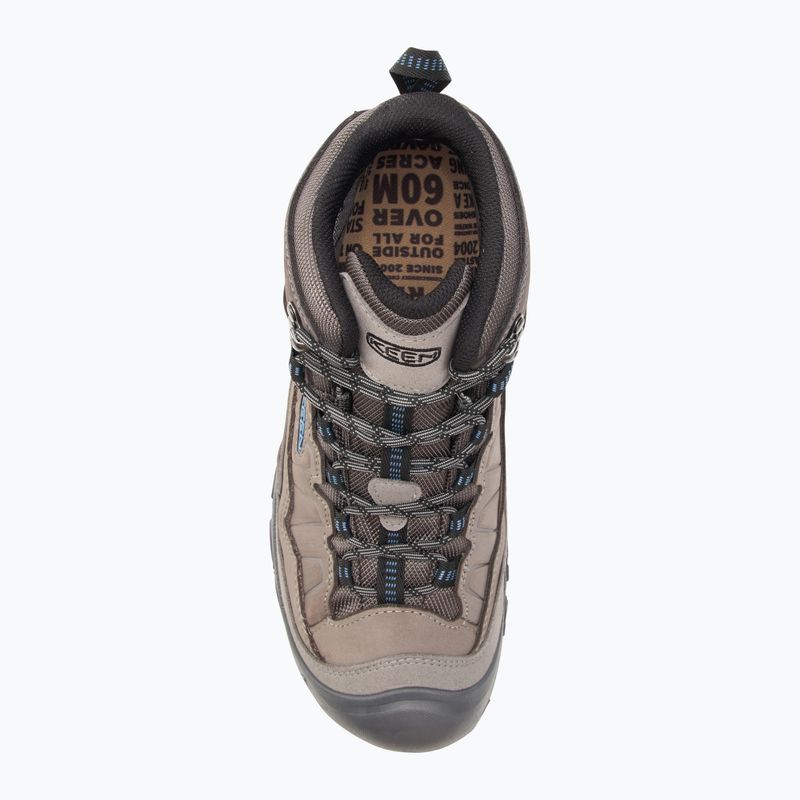 Încălțăminte de trekking pentru bărbați KEEN Targhee IV Mid WP steel grey/coronet blue 5