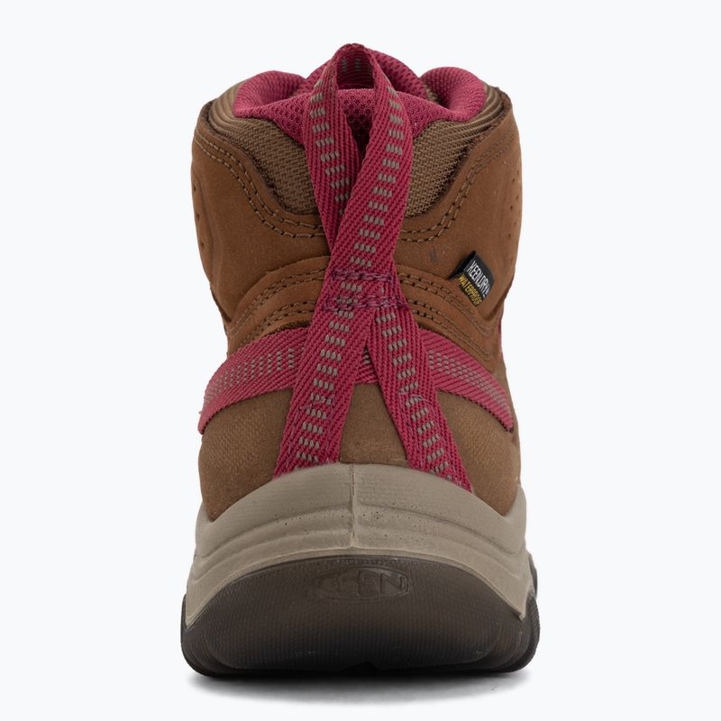 Încălțăminte de trekking pentru femei KEEN Targhee IV Mid Wp bison/beaujolais 6