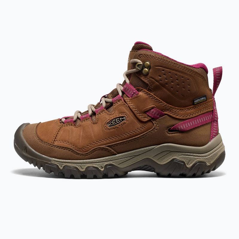 Încălțăminte de trekking pentru femei KEEN Targhee IV Mid Wp bison/beaujolais 2