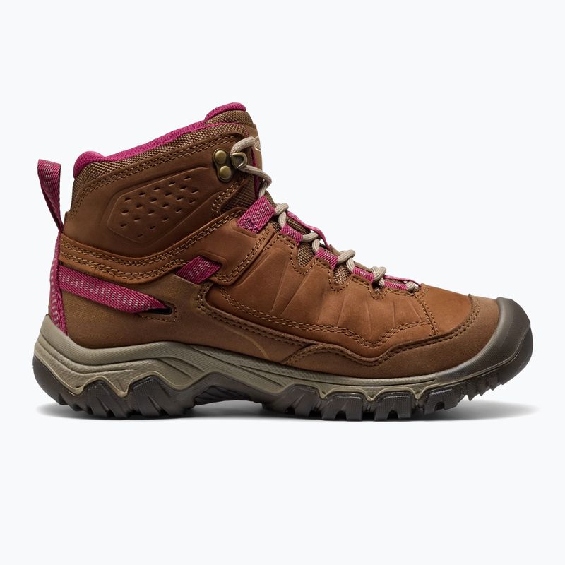 Încălțăminte de trekking pentru femei KEEN Targhee IV Mid Wp bison/beaujolais 3