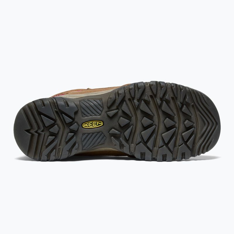 Încălțăminte de trekking pentru femei KEEN Targhee IV Mid Wp bison/beaujolais 4