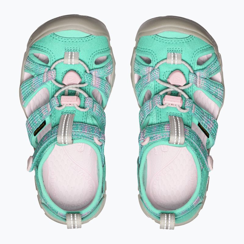 KEEN Seacamp II CNX sandale pentru copii aqua/giggle roz 5
