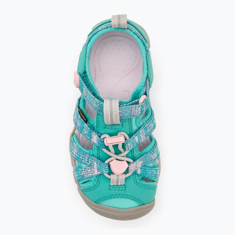 KEEN Seacamp II CNX sandale pentru copii aqua/giggle roz 5