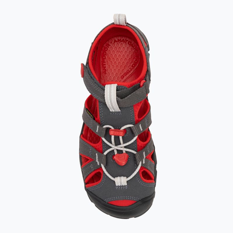 Sandale pentru juniori KEEN Seacamp II CNX magnet/ red carpet 5
