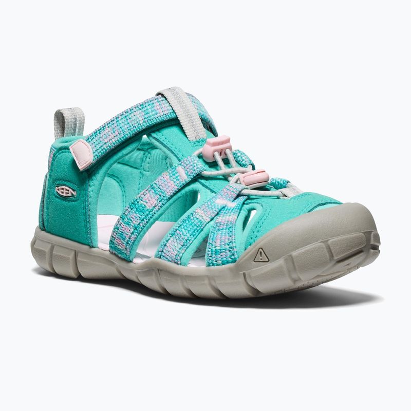 Sandale pentru juniori KEEN Seacamp II CNX bright aqua/giggle pink 8