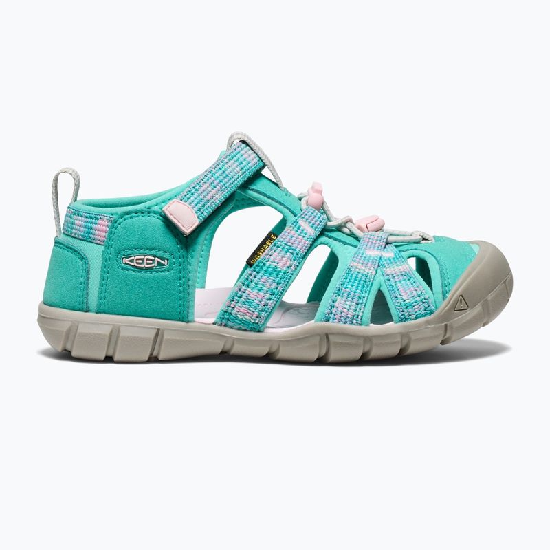 Sandale pentru juniori KEEN Seacamp II CNX bright aqua/giggle pink 9