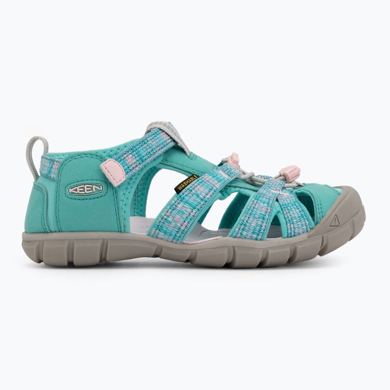 Sandale pentru juniori KEEN Seacamp II CNX bright aqua/giggle pink 2