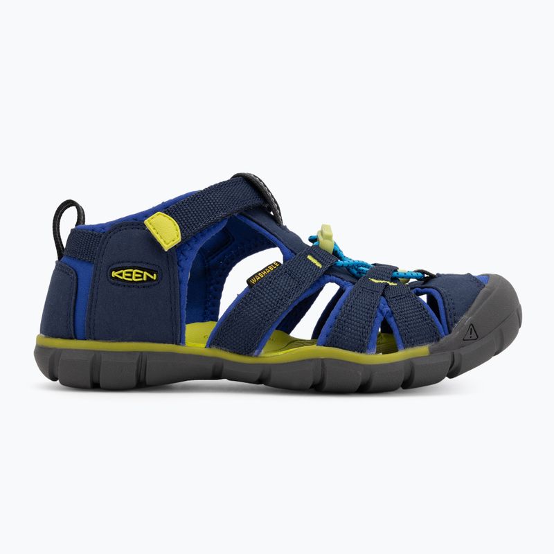 Sandale pentru juniori KEEN Seacamp II CNX naval academy/chartreuse 2