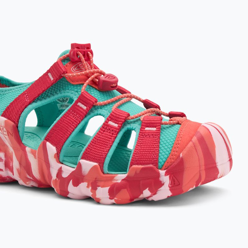 Sandale pentru copii KEEN Hyperport H2 raspberry/pool blue 7