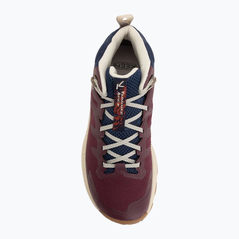 Încălțăminte de trekking pentru femei KEEN Targhee Apex Mid Wp fig/burnt brick 5
