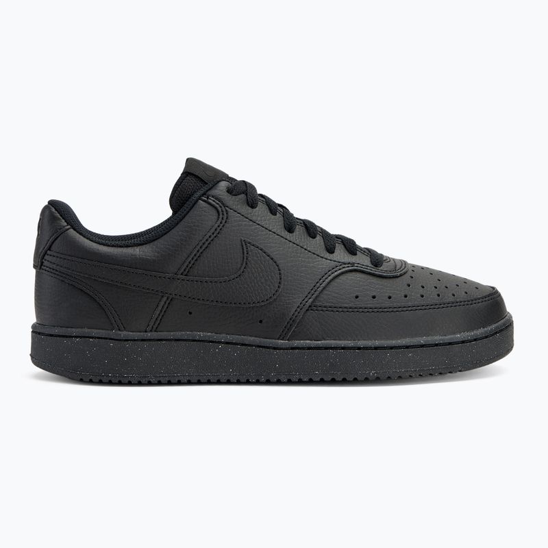 Încălțăminte pentru bărbați Nike Court Vision Low Next Nature black / black / black 2