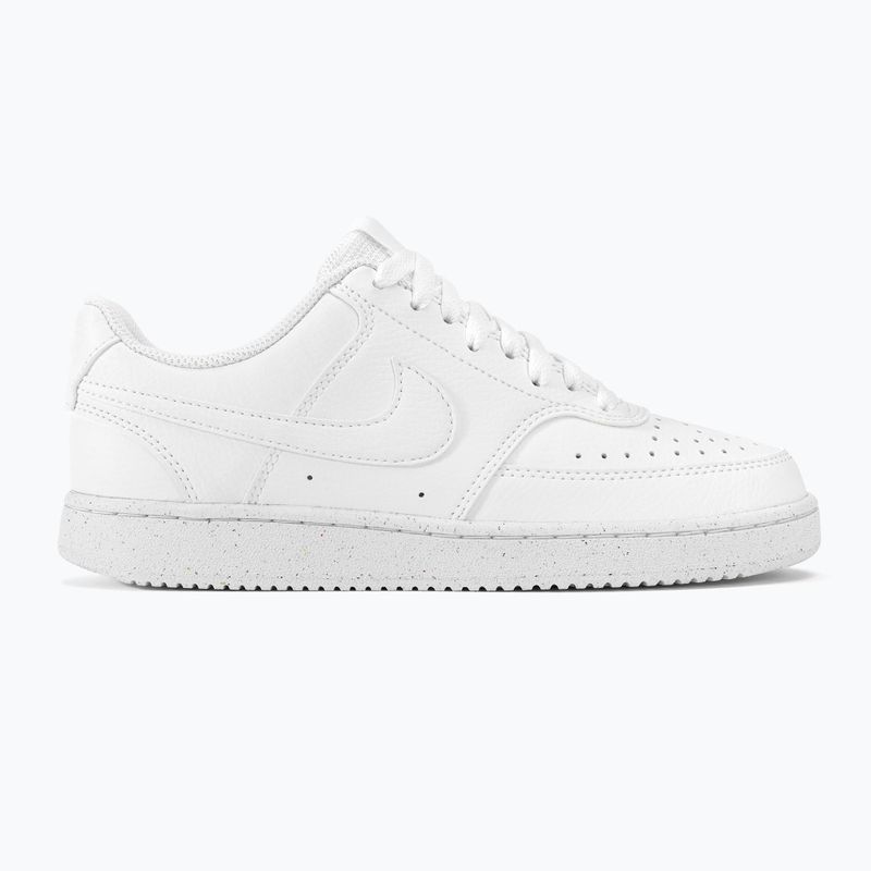 Pantofi sport damă Nike Court Vision Low Next Nature white/white/white 3