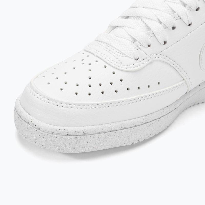 Pantofi sport damă Nike Court Vision Low Next Nature white/white/white 8